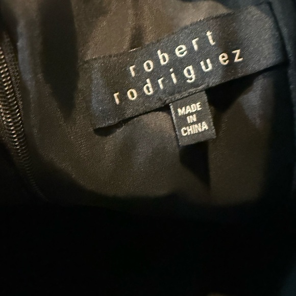 Robert Rodriguez Black Sheath Wool Shimmer Pockets Cocktail Party Dress Size 6 - Picture 13 of 14